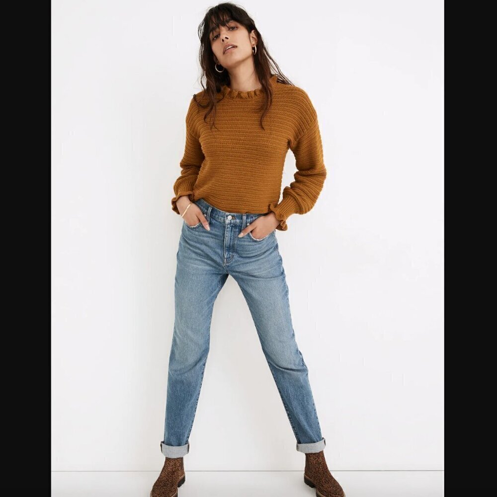 Madewell The High-Rise Slim Boyjean in Neal Wash: TENCEL™ Denim Edition 25"